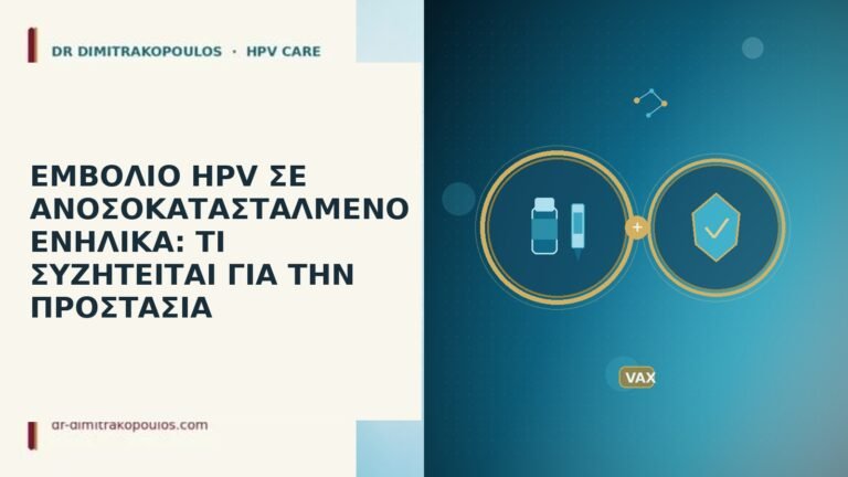 εμβολιο HPV ανοσοκατασταλμενος ενηλικας προστασια