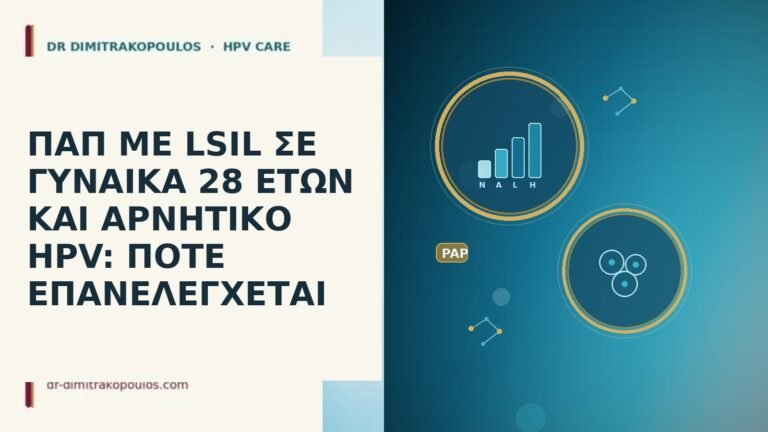 Παπ LSIL ηλικια 28 αρνητικο HPV επανελεγχος