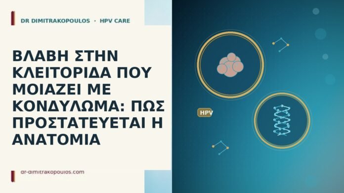 βλαβη κλειτοριδα μοιαζει κονδυλωμα προστασια ανατομιας