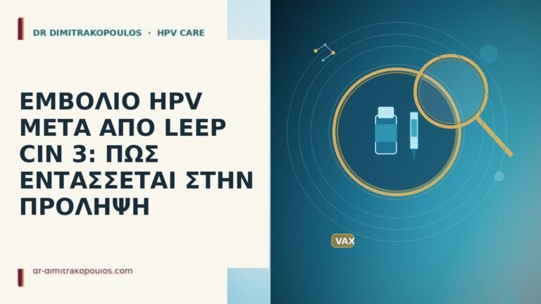 εμβολιο hpv μετα απο leep cin 3 πως εντασσεται
