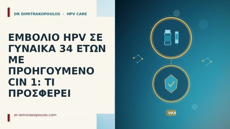 εμβολιο hpv σε γυναικα 34 ετων με προηγουμενο cin