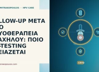 follow-up μετα απο κρυοθεραπεια τραχηλου ποιο co-testing χρειαζεται