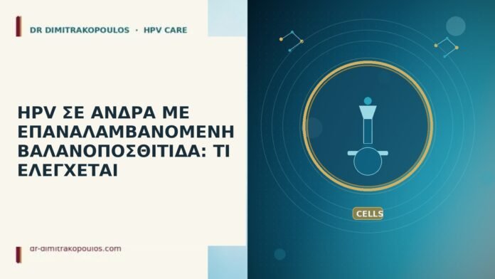 HPV ΣΕ ΑΝΔΡΑ ΜΕ ΕΠΑΝΑΛΑΜΒΑΝΟΜΕΝΗ ΒΑΛΑΝΟΠΟΣΘΙΤΙΔΑ: ΤΙ ΕΛΕΓΧΕΤΑΙ hpv σε ανδρα με επαναλαμβανομενη βαλανοποσθιτιδα τι ελεγχεται