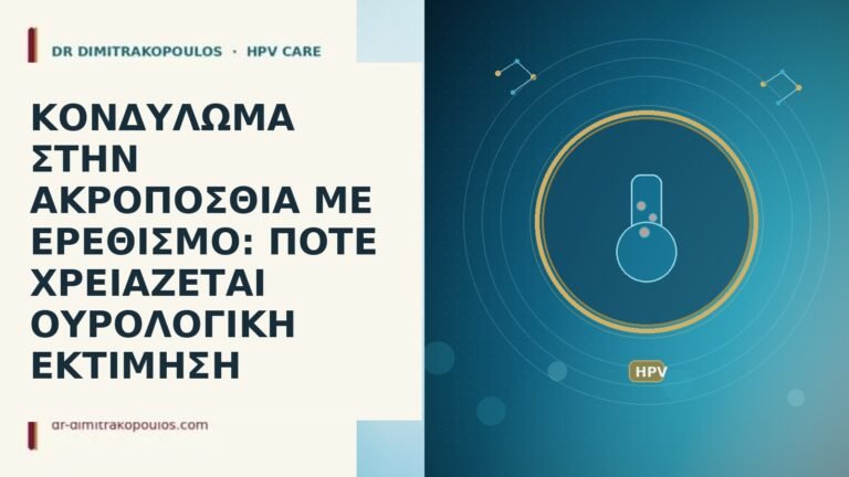 κονδυλωμα στην ακροποσθια με ερεθισμο ποτε χρειαζεται ουρολογικη εκτιμηση