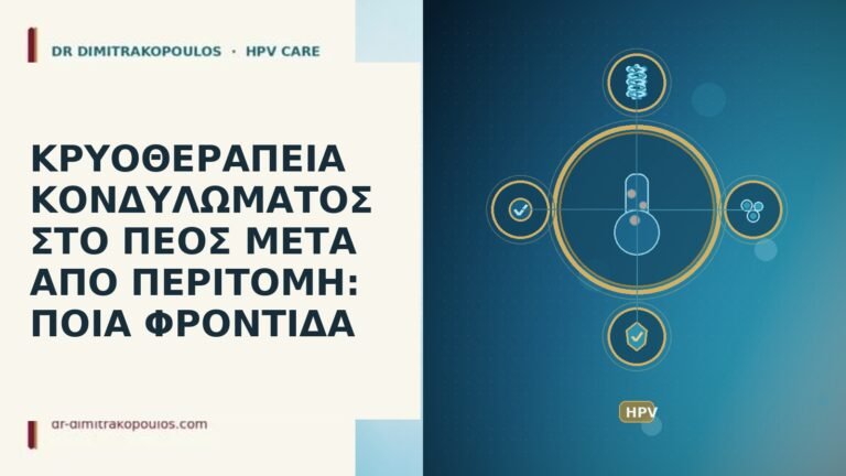 κρυοθεραπεια κονδυλωματος στο πεος μετα απο περιτομη ποια φροντιδα