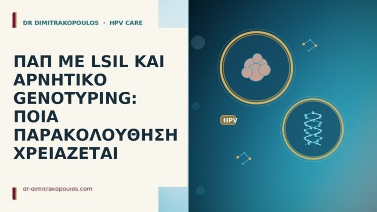 παπ με lsil και αρνητικο genotyping ποια παρακολουθηση χρειαζεται