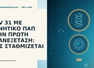 HPV 31 ΜΕ ΑΡΝΗΤΙΚΟ ΠΑΠ ΣΤΗΝ ΠΡΩΤΗ ΕΠΑΝΕΞΕΤΑΣΗ: ΠΩΣ ΣΤΑΘΜΙΖΕΤΑΙ