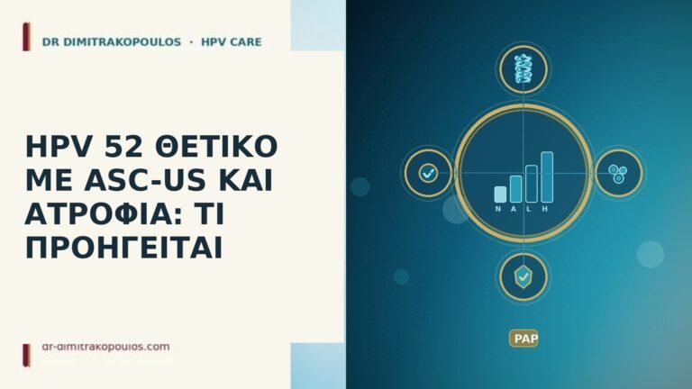 HPV 52 ΘΕΤΙΚΟ ΜΕ ASC-US ΚΑΙ ΑΤΡΟΦΙΑ: ΤΙ ΠΡΟΗΓΕΙΤΑΙ
