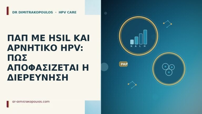 ΠΑΠ ΜΕ HSIL ΚΑΙ ΑΡΝΗΤΙΚΟ HPV: ΠΩΣ ΑΠΟΦΑΣΙΖΕΤΑΙ Η ΔΙΕΡΕΥΝΗΣΗ