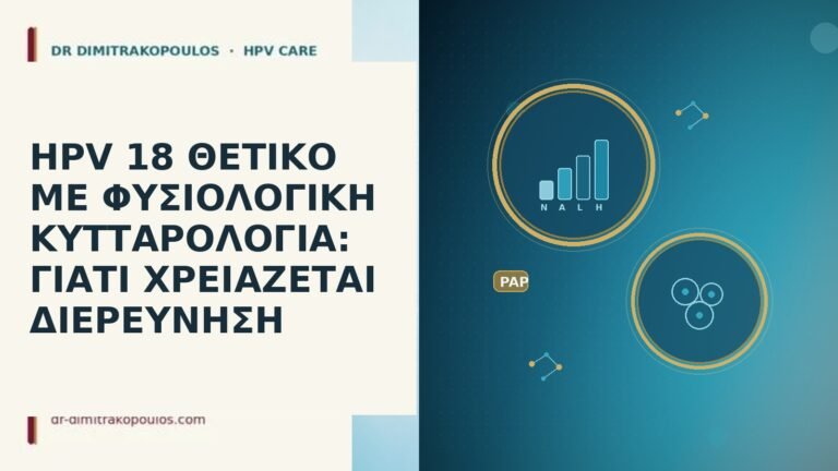 HPV 18 ΘΕΤΙΚΟ ΜΕ ΦΥΣΙΟΛΟΓΙΚΗ ΚΥΤΤΑΡΟΛΟΓΙΑ: ΓΙΑΤΙ ΧΡΕΙΑΖΕΤΑΙ ΔΙΕΡΕΥΝΗΣΗ