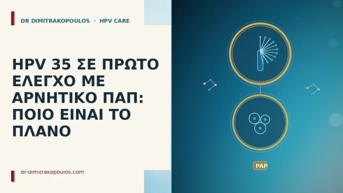 HPV 35 ΣΕ ΠΡΩΤΟ ΕΛΕΓΧΟ ΜΕ ΑΡΝΗΤΙΚΟ ΠΑΠ: ΠΟΙΟ ΕΙΝΑΙ ΤΟ ΠΛΑΝΟ HPV 35 ΣΕ ΠΡΩΤΟ ΕΛΕΓΧΟ ΜΕ ΑΡΝΗΤΙΚΟ ΠΑΠ: ΠΟΙΟ ΕΙΝΑΙ