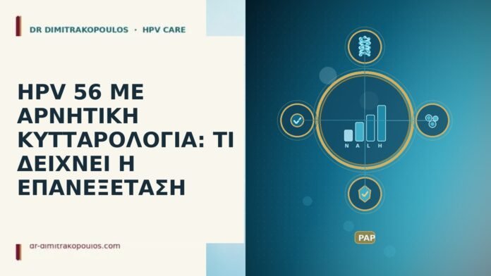 HPV 56 ΜΕ ΑΡΝΗΤΙΚΗ ΚΥΤΤΑΡΟΛΟΓΙΑ: ΤΙ ΔΕΙΧΝΕΙ Η ΕΠΑΝΕΞΕΤΑΣΗ HPV 56 ΜΕ ΑΡΝΗΤΙΚΗ ΚΥΤΤΑΡΟΛΟΓΙΑ: ΤΙ ΔΕΙΧΝΕΙ Η ΕΠΑΝΕΞΕΤΑΣΗ