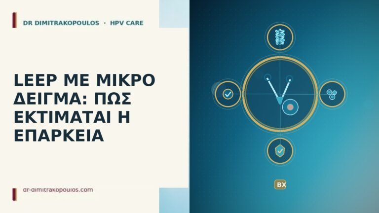 LEEP ΜΕ ΜΙΚΡΟ ΔΕΙΓΜΑ: ΠΩΣ ΕΚΤΙΜΑΤΑΙ Η ΕΠΑΡΚΕΙΑ