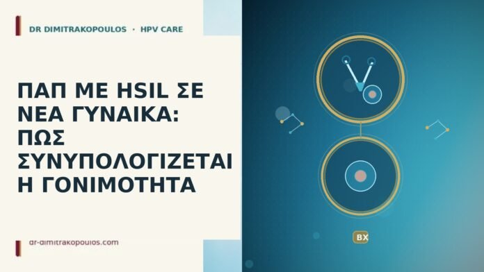 ΠΑΠ ΜΕ HSIL ΣΕ ΝΕΑ ΓΥΝΑΙΚΑ: ΠΩΣ ΣΥΝΥΠΟΛΟΓΙΖΕΤΑΙ Η ΓΟΝΙΜΟΤΗΤΑ