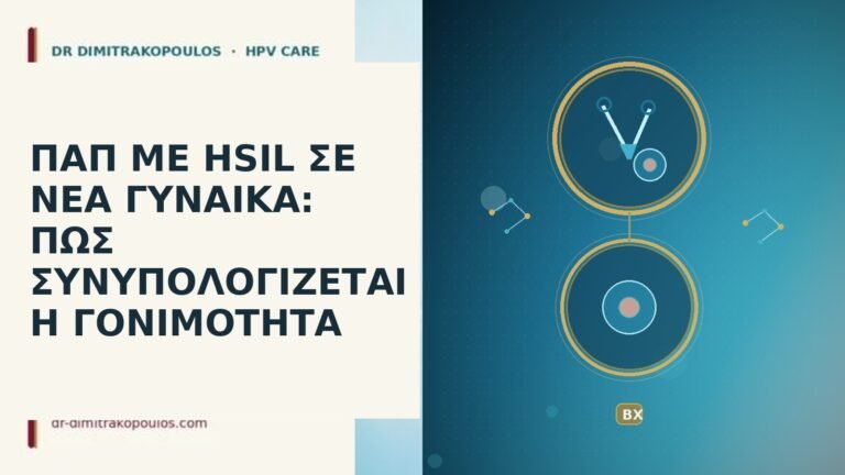 ΠΑΠ ΜΕ HSIL ΣΕ ΝΕΑ ΓΥΝΑΙΚΑ: ΠΩΣ ΣΥΝΥΠΟΛΟΓΙΖΕΤΑΙ Η ΓΟΝΙΜΟΤΗΤΑ
