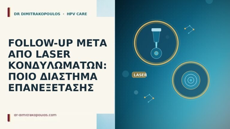 FOLLOW-UP ΜΕΤΑ ΑΠΟ LASER ΚΟΝΔΥΛΩΜΑΤΩΝ: ΠΟΙΟ ΔΙΑΣΤΗΜΑ ΕΠΑΝΕΞΕΤΑΣΗΣ