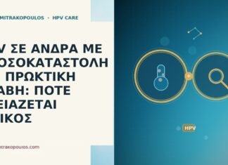 HPV ΣΕ ΑΝΔΡΑ ΜΕ ΑΝΟΣΟΚΑΤΑΣΤΟΛΗ ΚΑΙ ΠΡΩΚΤΙΚΗ ΒΛΑΒΗ: ΠΟΤΕ ΧΡΕΙΑΖΕΤΑΙ