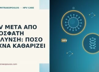 HPV ΜΕΤΑ ΑΠΟ ΠΡΟΣΦΑΤΗ ΜΟΛΥΝΣΗ: ΠΟΣΟ ΣΥΧΝΑ ΚΑΘΑΡΙΖΕΙ