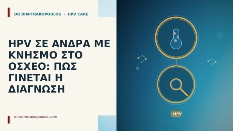 HPV ΣΕ ΑΝΔΡΑ ΜΕ ΚΝΗΣΜΟ ΣΤΟ ΟΣΧΕΟ: ΠΩΣ ΓΙΝΕΤΑΙ Η