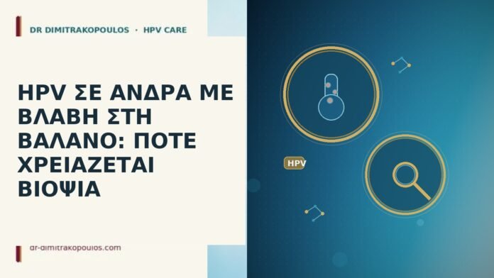 HPV ΣΕ ΑΝΔΡΑ ΜΕ ΒΛΑΒΗ ΣΤΗ ΒΑΛΑΝΟ: ΠΟΤΕ ΧΡΕΙΑΖΕΤΑΙ ΒΙΟΨΙΑ HPV ΣΕ ΑΝΔΡΑ ΜΕ ΒΛΑΒΗ ΣΤΗ ΒΑΛΑΝΟ: ΠΟΤΕ ΧΡΕΙΑΖΕΤΑΙ ΒΙΟΨΙΑ