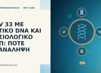 HPV 33 ΜΕ ΘΕΤΙΚΟ DNA ΚΑΙ ΦΥΣΙΟΛΟΓΙΚΟ ΠΑΠ: ΠΟΤΕ ΕΠΑΝΑΛΗΨΗ