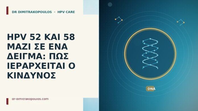 HPV 52 ΚΑΙ 58 ΜΑΖΙ ΣΕ ΕΝΑ ΔΕΙΓΜΑ: ΠΩΣ ΙΕΡΑΡΧΕΙΤΑΙ