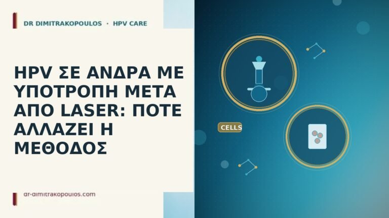 HPV ΣΕ ΑΝΔΡΑ ΜΕ ΥΠΟΤΡΟΠΗ ΜΕΤΑ ΑΠΟ LASER: ΠΟΤΕ ΑΛΛΑΖΕΙ