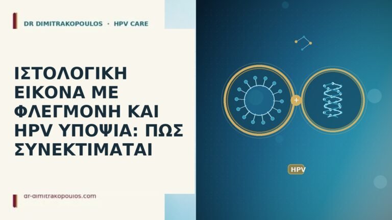 ΙΣΤΟΛΟΓΙΚΗ ΕΙΚΟΝΑ ΜΕ ΦΛΕΓΜΟΝΗ ΚΑΙ HPV ΥΠΟΨΙΑ: ΠΩΣ ΣΥΝΕΚΤΙΜΑΤΑΙ