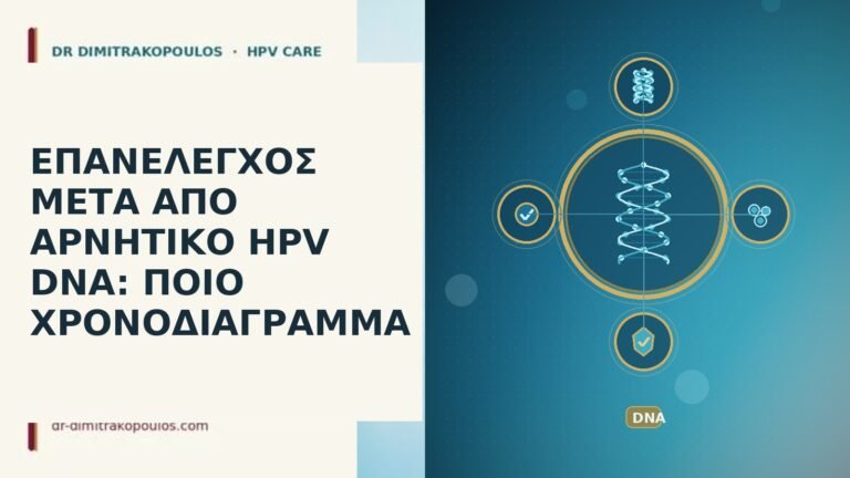 ΕΠΑΝΕΛΕΓΧΟΣ ΜΕΤΑ ΑΠΟ ΑΡΝΗΤΙΚΟ HPV DNA: ΠΟΙΟ ΧΡΟΝΟΔΙΑΓΡΑΜΜΑ