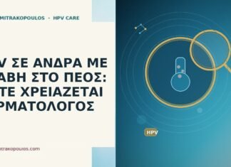 HPV ΣΕ ΑΝΔΡΑ ΜΕ ΒΛΑΒΗ ΣΤΟ ΠΕΟΣ: ΠΟΤΕ ΧΡΕΙΑΖΕΤΑΙ ΔΕΡΜΑΤΟΛΟΓΟΣ HPV ΣΕ ΑΝΔΡΑ ΜΕ ΒΛΑΒΗ ΣΤΟ ΠΕΟΣ: ΠΟΤΕ ΧΡΕΙΑΖΕΤΑΙ ΔΕΡΜΑΤΟΛΟΓΟΣ