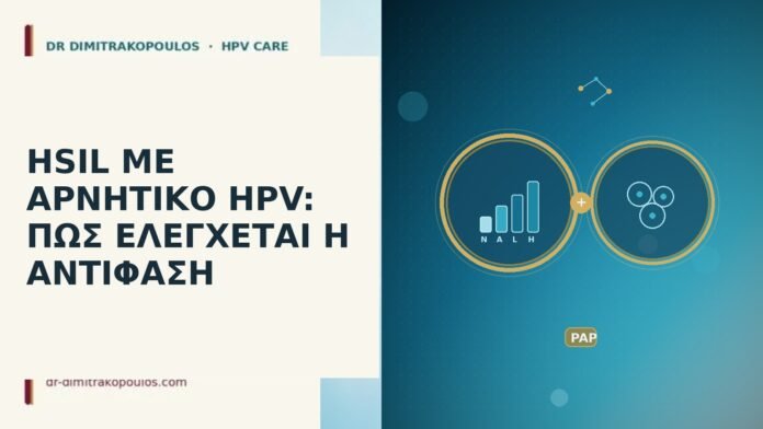 HSIL ΜΕ ΑΡΝΗΤΙΚΟ HPV: ΠΩΣ ΕΛΕΓΧΕΤΑΙ Η ΑΝΤΙΦΑΣΗ HSIL ΜΕ ΑΡΝΗΤΙΚΟ HPV: ΠΩΣ ΕΛΕΓΧΕΤΑΙ Η ΑΝΤΙΦΑΣΗ