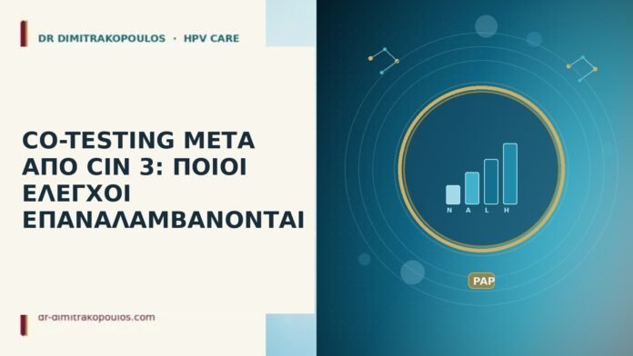 CO-TESTING ΜΕΤΑ ΑΠΟ CIN 3: ΠΟΙΟΙ ΕΛΕΓΧΟΙ ΕΠΑΝΑΛΑΜΒΑΝΟΝΤΑΙ CO-TESTING ΜΕΤΑ ΑΠΟ CIN 3: ΠΟΙΟΙ ΕΛΕΓΧΟΙ ΕΠΑΝΑΛΑΜΒΑΝΟΝΤΑΙ