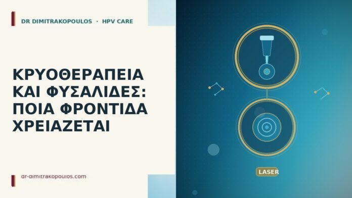 ΚΡΥΟΘΕΡΑΠΕΙΑ ΚΑΙ ΦΥΣΑΛΙΔΕΣ: ΠΟΙΑ ΦΡΟΝΤΙΔΑ ΧΡΕΙΑΖΕΤΑΙ ΚΡΥΟΘΕΡΑΠΕΙΑ ΚΑΙ ΦΥΣΑΛΙΔΕΣ: ΠΟΙΑ ΦΡΟΝΤΙΔΑ ΧΡΕΙΑΖΕΤΑΙ