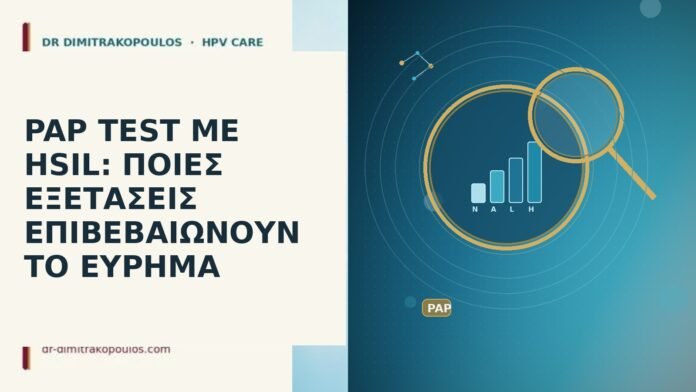 PAP TEST ΜΕ HSIL: ΠΟΙΕΣ ΕΞΕΤΑΣΕΙΣ ΕΠΙΒΕΒΑΙΩΝΟΥΝ ΤΟ ΕΥΡΗΜΑ