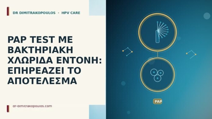 PAP TEST ΜΕ ΒΑΚΤΗΡΙΑΚΗ ΧΛΩΡΙΔΑ ΕΝΤΟΝΗ: ΕΠΗΡΕΑΖΕΙ ΤΟ ΑΠΟΤΕΛΕΣΜΑ