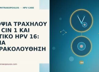 ΒΙΟΨΙΑ ΤΡΑΧΗΛΟΥ ΜΕ CIN 1 ΚΑΙ ΘΕΤΙΚΟ HPV 16: ΠΟΙΑ ΠΑΡΑΚΟΛΟΥΘΗΣΗ ΒΙΟΨΙΑ ΤΡΑΧΗΛΟΥ ΜΕ CIN 1 ΚΑΙ ΘΕΤΙΚΟ HPV 16: ΠΟΙΑ