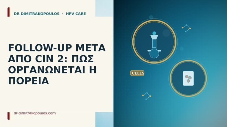 FOLLOW-UP ΜΕΤΑ ΑΠΟ CIN 2: ΠΩΣ ΟΡΓΑΝΩΝΕΤΑΙ Η ΠΟΡΕΙΑ