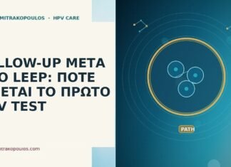 FOLLOW-UP ΜΕΤΑ ΑΠΟ LEEP: ΠΟΤΕ ΓΙΝΕΤΑΙ ΤΟ ΠΡΩΤΟ HPV TEST
