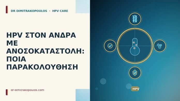 HPV ΣΤΟΝ ΑΝΔΡΑ ΜΕ ΑΝΟΣΟΚΑΤΑΣΤΟΛΗ: ΠΟΙΑ ΠΑΡΑΚΟΛΟΥΘΗΣΗ
