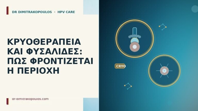 ΚΡΥΟΘΕΡΑΠΕΙΑ ΚΑΙ ΦΥΣΑΛΙΔΕΣ: ΠΩΣ ΦΡΟΝΤΙΖΕΤΑΙ Η ΠΕΡΙΟΧΗ