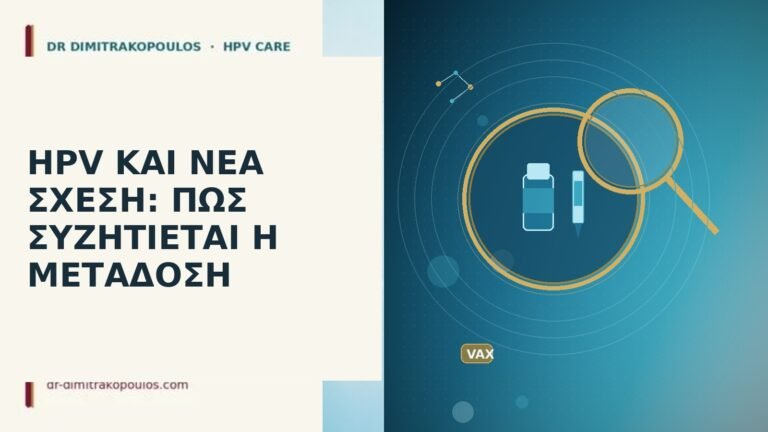 HPV ΚΑΙ ΝΕΑ ΣΧΕΣΗ: ΠΩΣ ΣΥΖΗΤΙΕΤΑΙ Η ΜΕΤΑΔΟΣΗ