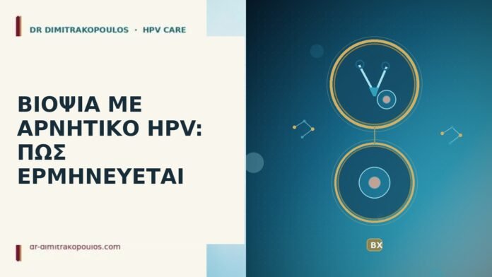 ΒΙΟΨΙΑ ΜΕ ΑΡΝΗΤΙΚΟ HPV: ΠΩΣ ΕΡΜΗΝΕΥΕΤΑΙ ΒΙΟΨΙΑ ΜΕ ΑΡΝΗΤΙΚΟ HPV: ΠΩΣ ΕΡΜΗΝΕΥΕΤΑΙ