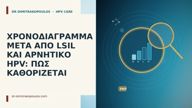 ΧΡΟΝΟΔΙΑΓΡΑΜΜΑ ΜΕΤΑ ΑΠΟ LSIL ΚΑΙ ΑΡΝΗΤΙΚΟ HPV: ΠΩΣ ΚΑΘΟΡΙΖΕΤΑΙ