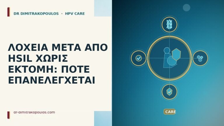 ΛΟΧΕΙΑ ΜΕΤΑ ΑΠΟ HSIL ΧΩΡΙΣ ΕΚΤΟΜΗ: ΠΟΤΕ ΕΠΑΝΕΛΕΓΧΕΤΑΙ