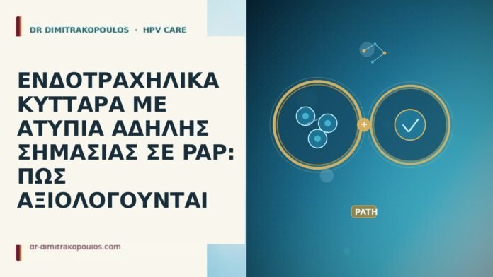 ΕΝΔΟΤΡΑΧΗΛΙΚΑ ΚΥΤΤΑΡΑ ΜΕ ΑΤΥΠΙΑ ΑΔΗΛΗΣ ΣΗΜΑΣΙΑΣ ΣΕ PAP: ΠΩΣ ΑΞΙΟΛΟΓΟΥΝΤΑΙ