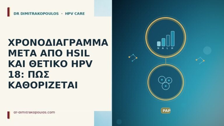 ΧΡΟΝΟΔΙΑΓΡΑΜΜΑ ΜΕΤΑ ΑΠΟ HSIL ΚΑΙ ΘΕΤΙΚΟ HPV 18: ΠΩΣ ΚΑΘΟΡΙΖΕΤΑΙ