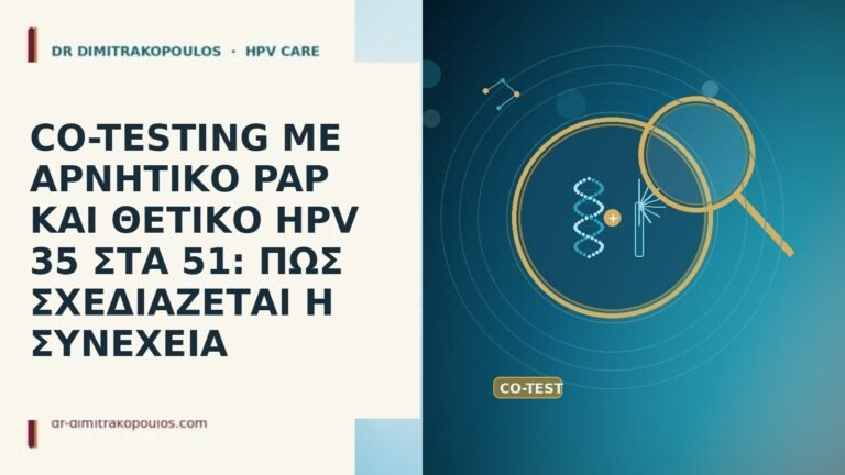 CO-TESTING ΜΕ ΑΡΝΗΤΙΚΟ PAP ΚΑΙ ΘΕΤΙΚΟ HPV 35 ΣΤΑ 51: