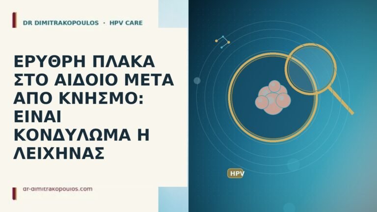 ΕΡΥΘΡΗ ΠΛΑΚΑ ΣΤΟ ΑΙΔΟΙΟ ΜΕΤΑ ΑΠΟ ΚΝΗΣΜΟ: ΕΙΝΑΙ ΚΟΝΔΥΛΩΜΑ Ή