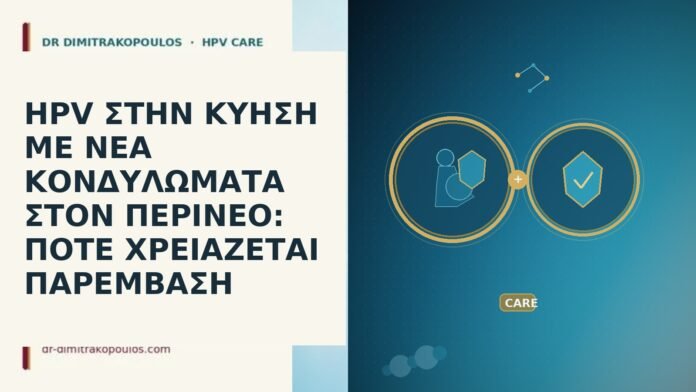 HPV ΣΤΗΝ ΚΥΗΣΗ ΜΕ ΝΕΑ ΚΟΝΔΥΛΩΜΑΤΑ ΣΤΟΝ ΠΕΡΙΝΕΟ: ΠΟΤΕ ΧΡΕΙΑΖΕΤΑΙ