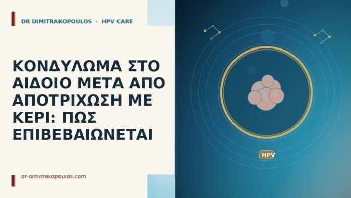ΚΟΝΔΥΛΩΜΑ ΣΤΟ ΑΙΔΟΙΟ ΜΕΤΑ ΑΠΟ ΑΠΟΤΡΙΧΩΣΗ ΜΕ ΚΕΡΙ: ΠΩΣ ΕΠΙΒΕΒΑΙΩΝΕΤΑΙ ΚΟΝΔΥΛΩΜΑ ΣΤΟ ΑΙΔΟΙΟ ΜΕΤΑ ΑΠΟ ΑΠΟΤΡΙΧΩΣΗ ΜΕ ΚΕΡΙ: ΠΩΣ ΕΠΙΒΕΒΑΙΩΝΕΤΑΙ